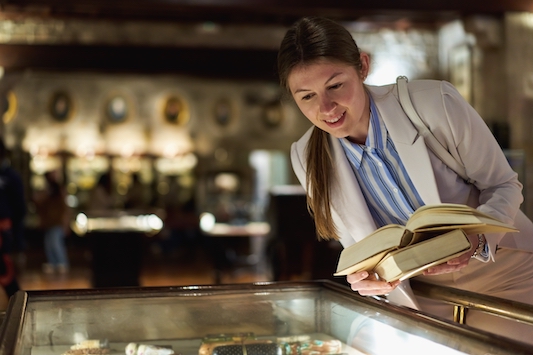 Woman,Visitor,Art,Gallery,Museum.